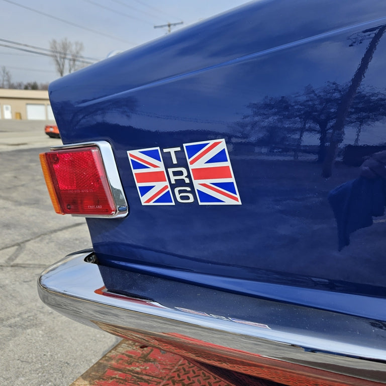 Juego de calcomanías Union Jack para el alerón trasero del Triumph TR6