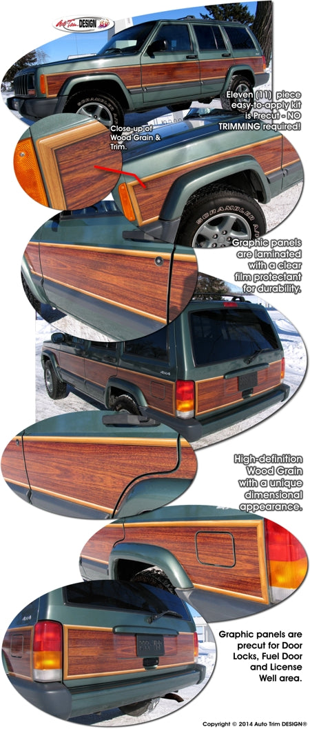 Wood Panel Graphics Kit 1 for Jeep Cherokee