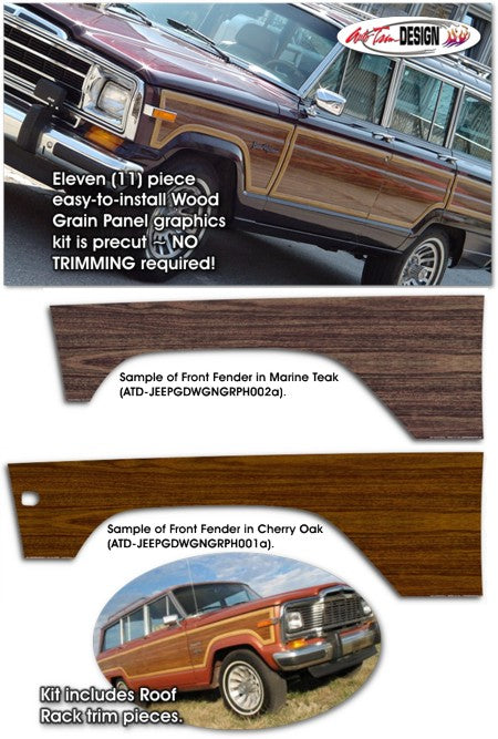 Wood Panel Graphic Kit 1 for Jeep Grand Wagoneer