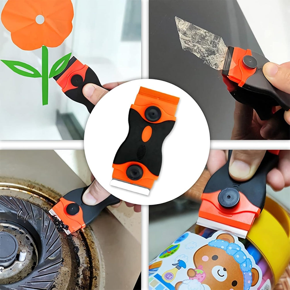 Razor Blade Scraper Tool with 20 Extra Blades & Safety Caps