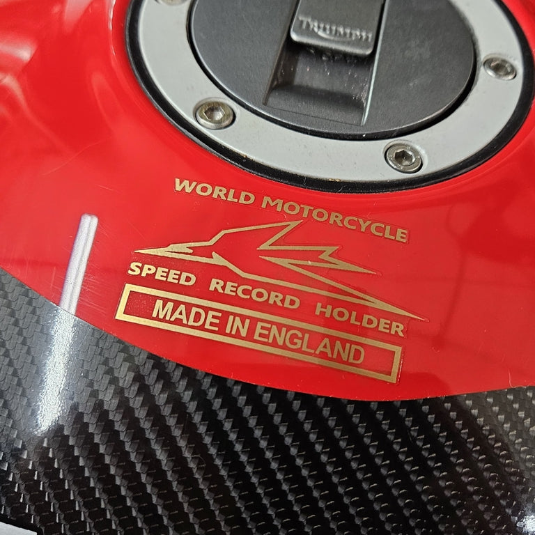 Speed Record Decal 001 for Triumph Motorcycles