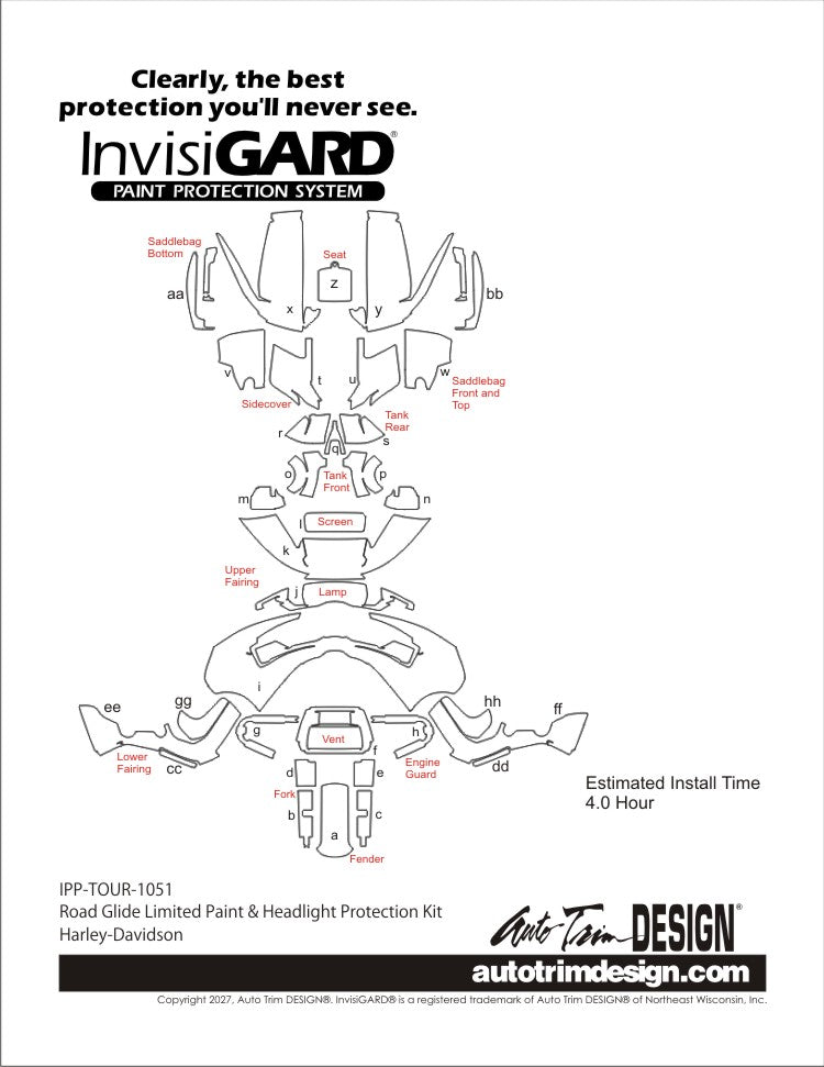 Kit de protección de plástico InvisiGARD para Kawasaki Ninja 650 (2020-2025)