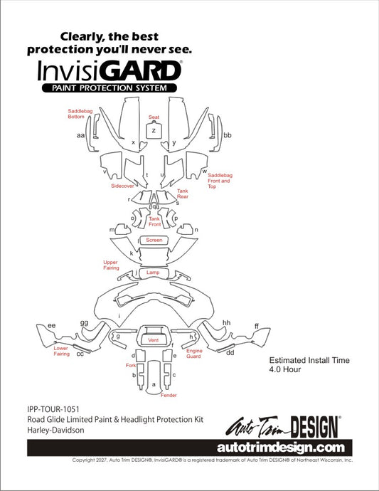 Kit de protección de plástico InvisiGARD para Kawasaki Ninja 650 (2020-2025)