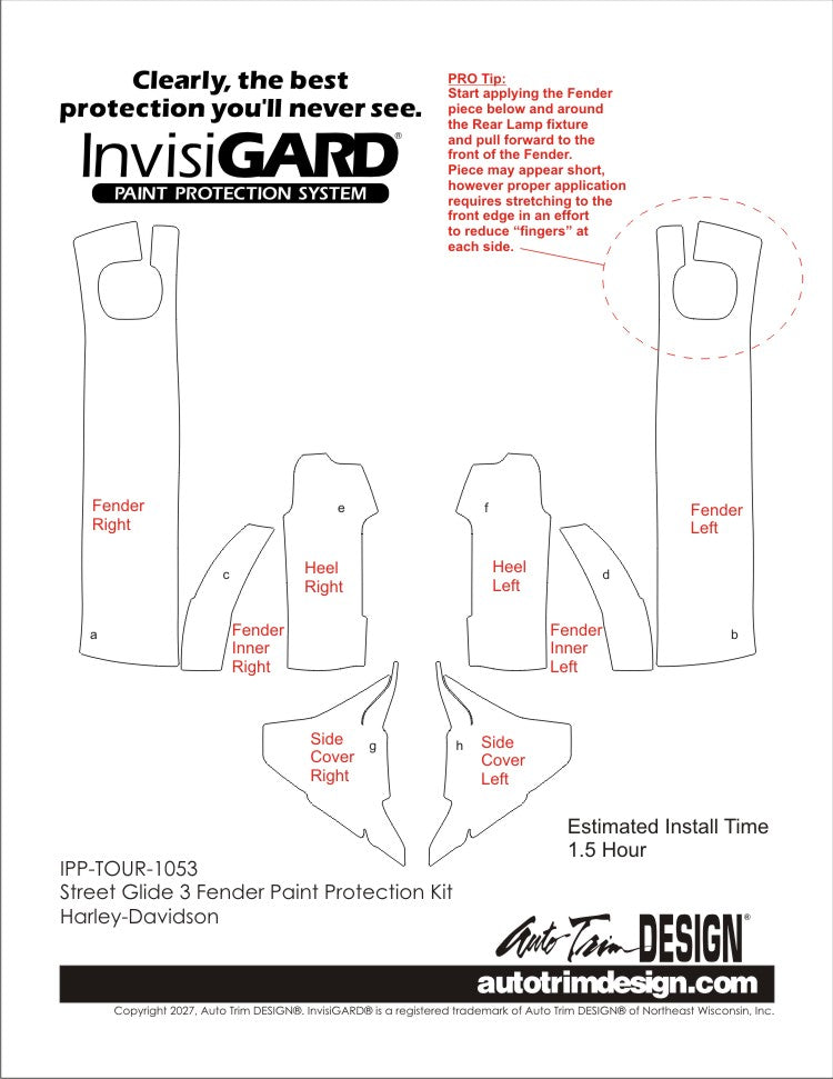 Kit de protection plastique InvisiGARD pour Kawasaki Ninja 650 - 2020-2025