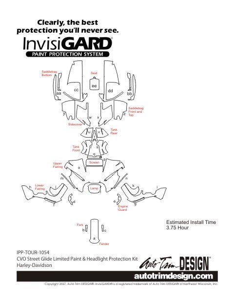 Kit de protection plastique InvisiGARD pour Kawasaki Ninja 650 - 2020-2025