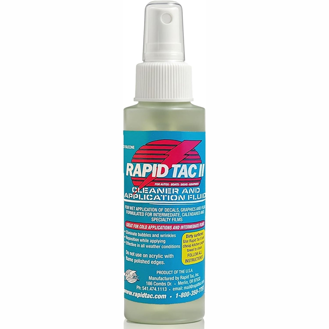 Rapid Tac II Vinyl Application Fluid – 4 oz / 32 oz