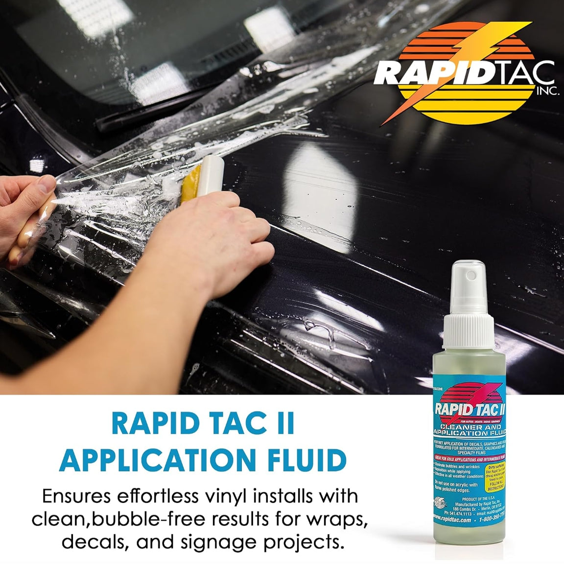 Rapid Tac II Vinyl Application Fluid – 4 oz / 32 oz